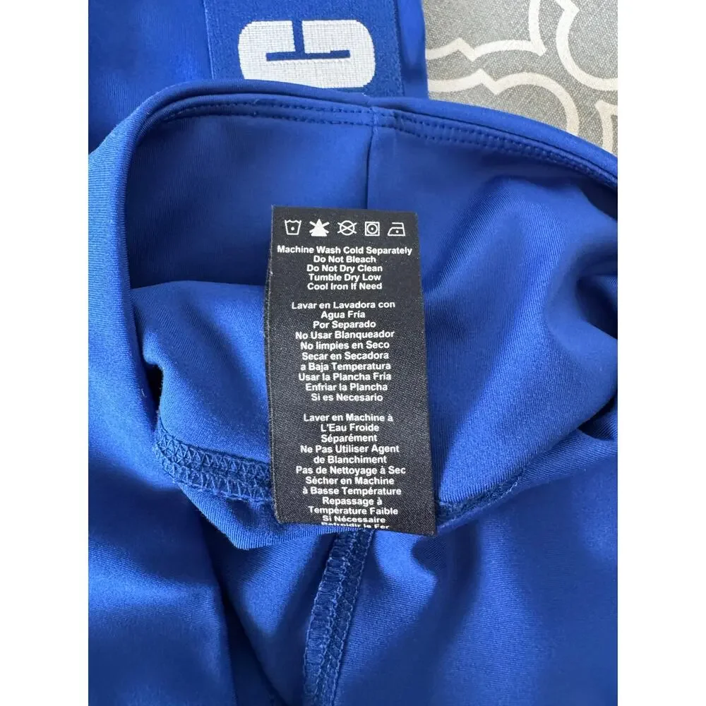 UGG Biker Shorts Women’s Small Hayleigh Logo Blue Athletic Running Yoga Gym